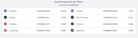 Grayscaleは、現在スマートコントラクトプラットフォームEx-Ethereumファンドにおけるカルダノ（ADA）に対する配分を30％超に