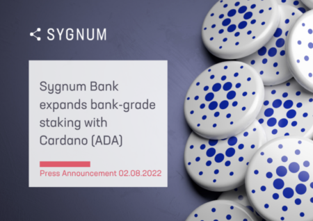 世界初のデジタルアセットバンクであるスイスのSygnum Bankは、カルダノ（ADA）の銀行グレードのステーキングサービスを拡大したことを発表