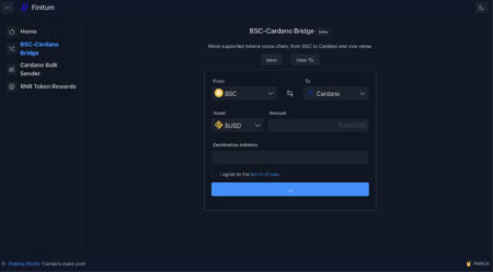Finitumが、カルダノ（ADA）とBNBスマートチェーン（BSC）間のブリッジソリューションを発表：カルダノはBUSDをシームレスにサポート