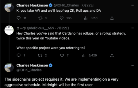 カルダノ創設者のチャールズ・ホスキンソン氏がロールアップ戦略のアップデートを発表