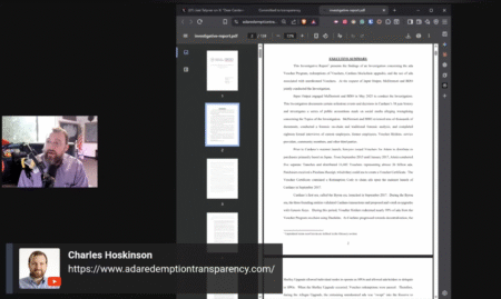 カルダノ創設者チャールズ・ホスキンソンが語る「ADAバウチャー問題」調査報告の全容：チャールズ・ホスキンソン氏動画「McDermott Will & Schulte and BDO to conduct an Investigative Report and Forensic Audit」解説・全翻訳