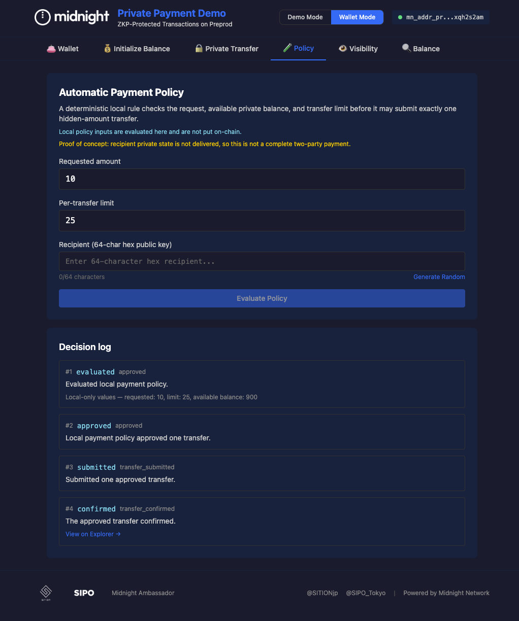 Automatic Payment Policy — 1回25pt上限のルール判定と decision log